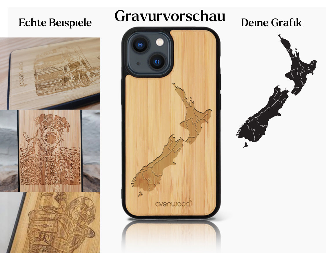 INDIVIDUELL iPhone 15 Bambus-Kunststoff
